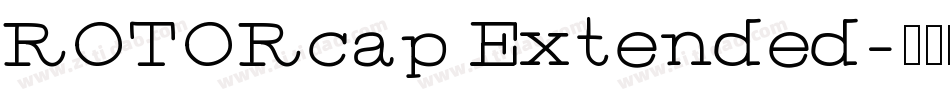 ROTORcap Extended字体转换